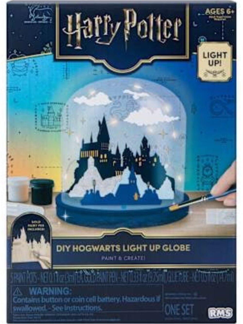 Harry Potter DIY Hogwarts Light Up Globe Set Brand New Build & Display